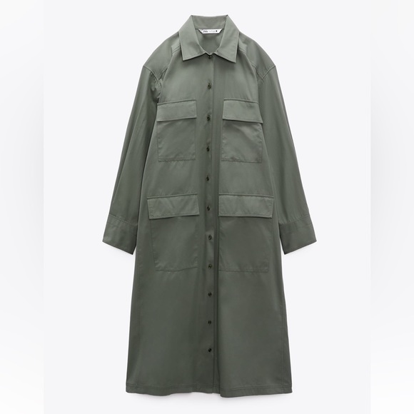 ✨SALE✨ ZARA MULTI-POSITIONAL SHIRTDRESS ✨SALE✨ - Picture 14 of 16